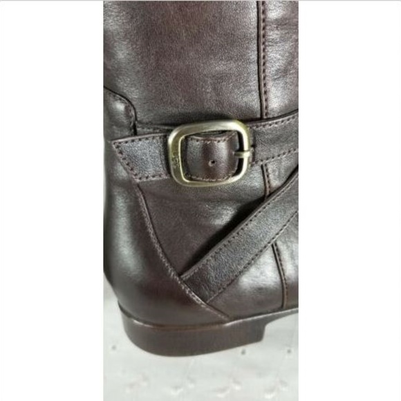 UGG Brown Leather Beryl Riding Boots Sz 5.5 - Picture 7 of 10